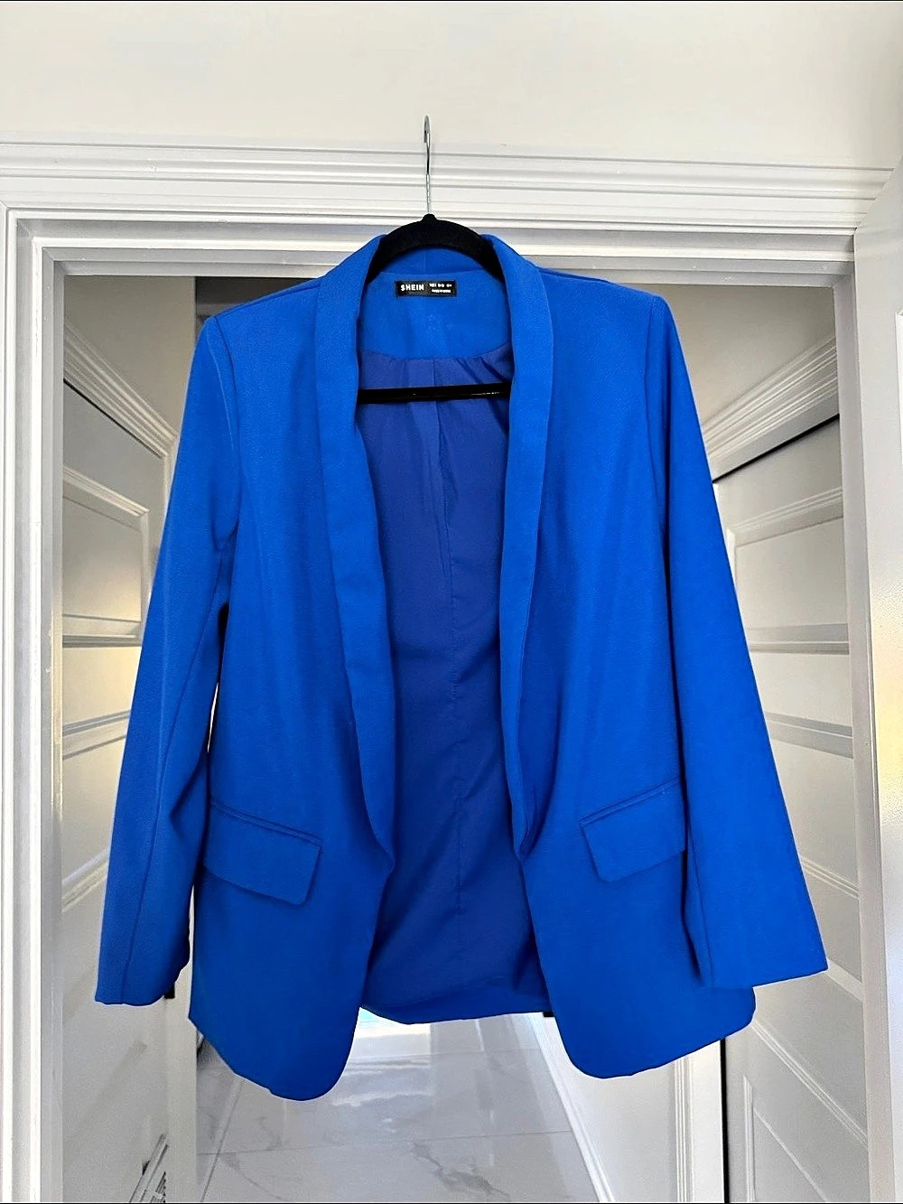 SHEIN Women's Blue Blazer Size Small Like New